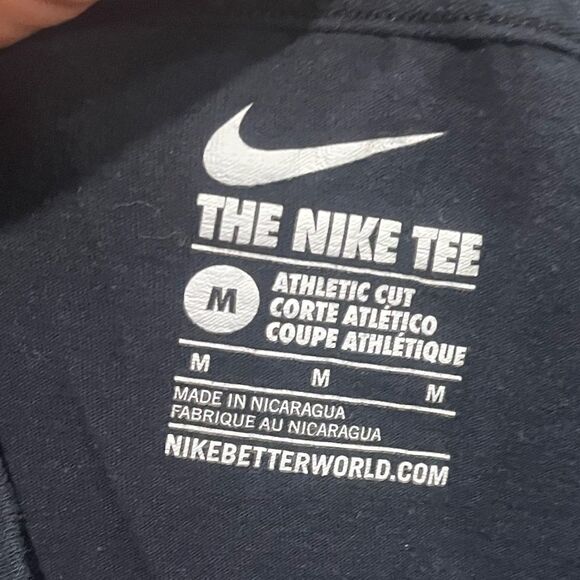 Nike Mens Athletic T-Shirt 'BEAST' Print Short Sleeve Crewneck Cut Black Size M - Picture 3 of 4
